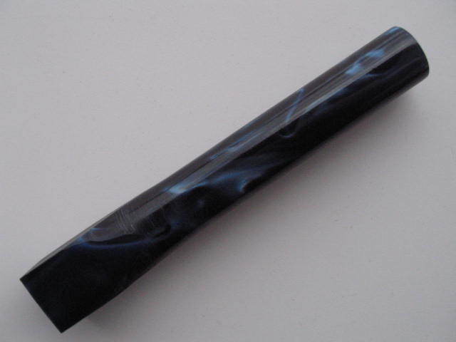 Acryl Pen Blank "Blau mit schwarzen Linien"