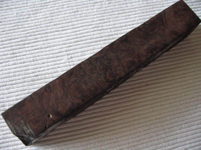Stabilisiertes "Box Elder Burl" Pen Blank Braun ca. 125*20*20mm